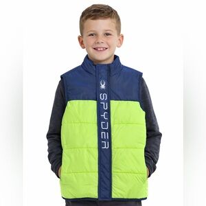Spyder boy youth puffer vest Sz 6 warm lined